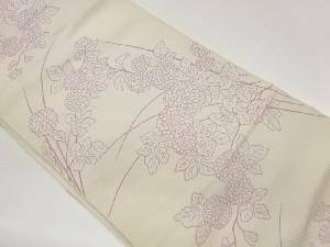 菊模様織出し名古屋帯